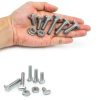 Tanstic M8 T Slot Drop in Bolt Hammer Head Nickel Plated 60pcs Set-5