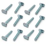 T-Track Bolts 1/4-20 12PC Galvanized Carbon Steel by Yukata-0