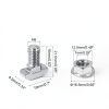 PATIKIL M8x16mm T-Slot Bolts 16 Set Hammer Head with Hex Nuts – Silver-1