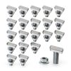 T Bolt Set 20pcs M8x20mm T-Slot Bolts with Hex Nuts - Fireosma-0
