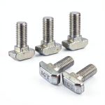 uxcell 20-piece T-Slot Bolts M8x20mm Stainless Steel for 4545 Aluminum-0