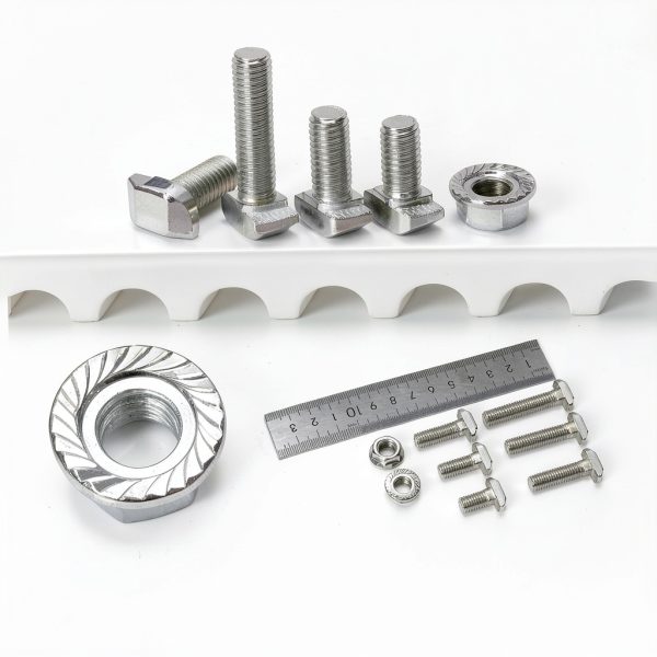 Tanstic M8 T Slot Drop in Bolt Hammer Head Nickel Plated 60pcs Set-4