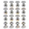 PATIKIL M8x16mm T-Slot Bolts 16 Set Hammer Head with Hex Nuts – Silver-0