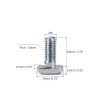 uxcell 20-piece T-Slot Bolts M8x20mm Stainless Steel for 4545 Aluminum-1