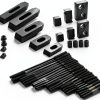 T Slot Hold Down Clamp 58-Piece Kit for Vise - tonchean Black Steel-1
