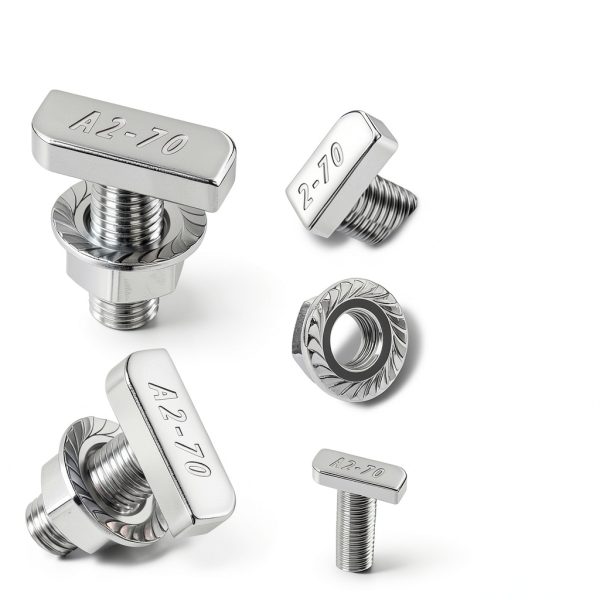 T Slot Bolts Mtuiewo 20PCS M8x20mm Stainless Steel Hex Nuts-1