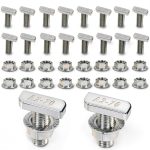 T Slot Bolts Mtuiewo 20PCS M8x20mm Stainless Steel Hex Nuts-0