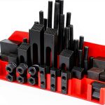 T Slot Hold Down Clamp 58-Piece Kit for Vise - tonchean Black Steel-0