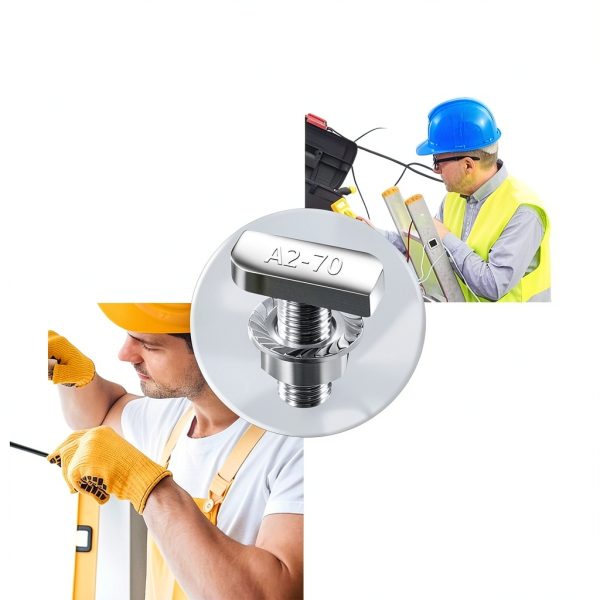 T Bolts M10x25mm T Slot Drop-in Bolt Hammer Head T Bolt with 10 Pcs Hexagon Flange Nuts T Shape Stud Sliding Screw for Aluminum Profile-6