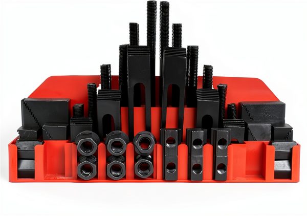 T Slot Hold Down Clamp 58-Piece Kit for Vise - tonchean Black Steel-5