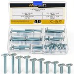 Mardatt 1/4‑20 Thread Tee Bolt Set Zinc‑Plated Carbon Steel T‑Slot-0
