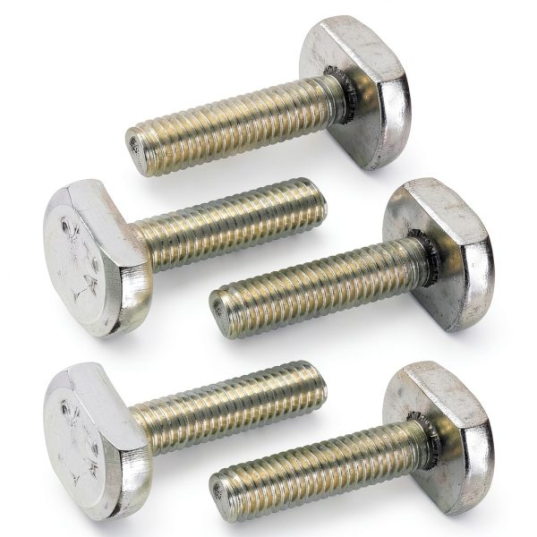 PATIKIL M6 x 25 mm T Slot Bolts 5pcs Stainless Steel Drop-in Stud-0