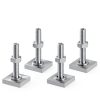 T Slot Bolts 12pcs M6 35mm Square Head Stainless Steel Roof Rack Kit-5