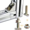 T Bolt Set M8x20mm T Slot Drop-in Bolt Hammer Head Bolts for Aluminum-2