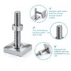 T Slot Bolts 12pcs M6 35mm Square Head Stainless Steel Roof Rack Kit-6