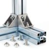 T Bolts M10x25mm T Slot Drop-in Bolt Hammer Head T Bolt with 10 Pcs Hexagon Flange Nuts T Shape Stud Sliding Screw for Aluminum Profile-3
